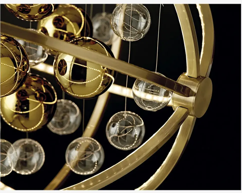 Loftlampe Galaxy Antik Messing Ø.48 cm