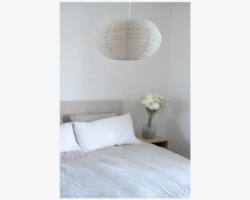 Loftlampe hør natur Ø.52 cm