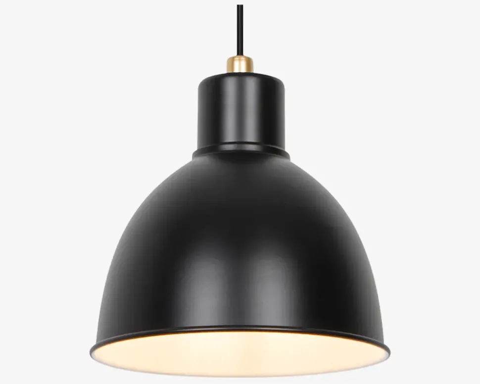 Loftlampe Pop Mat Sort Ø.21,5 cm