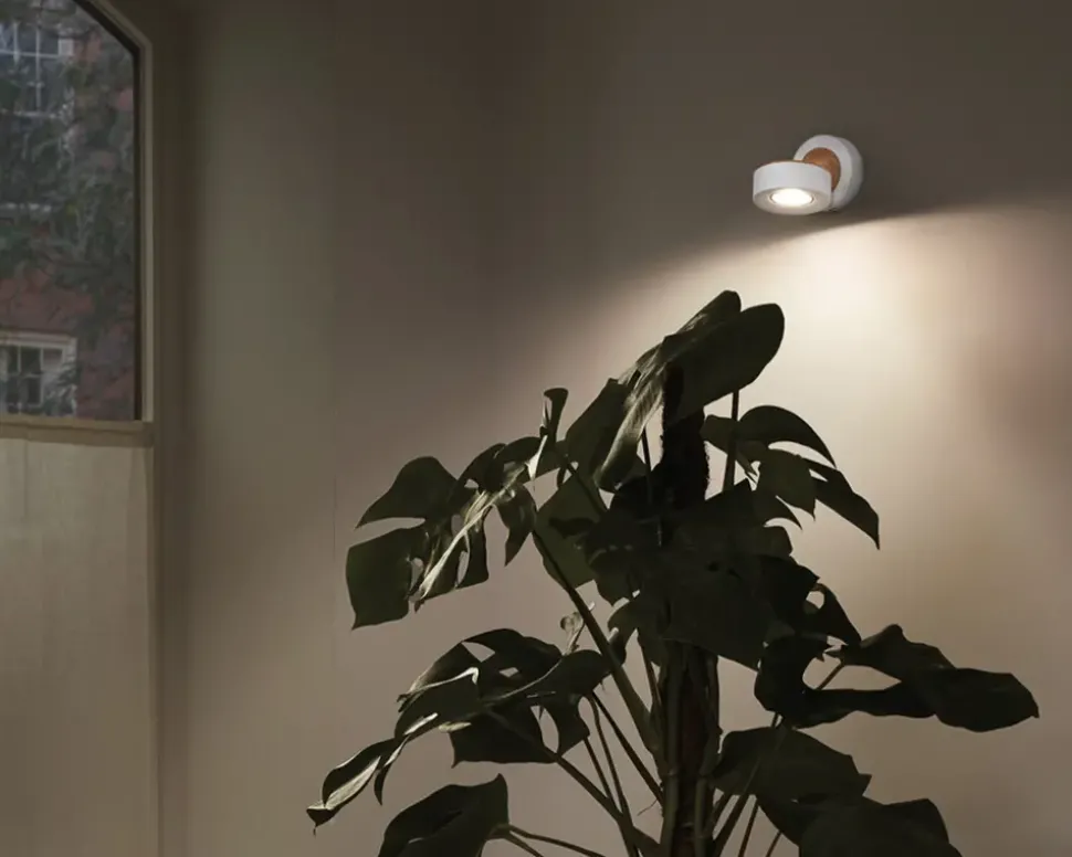 Loftlampe spot Pluto hvid L.9 cm