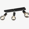 Loftlampe Vannes 3 Sort L.44 cm