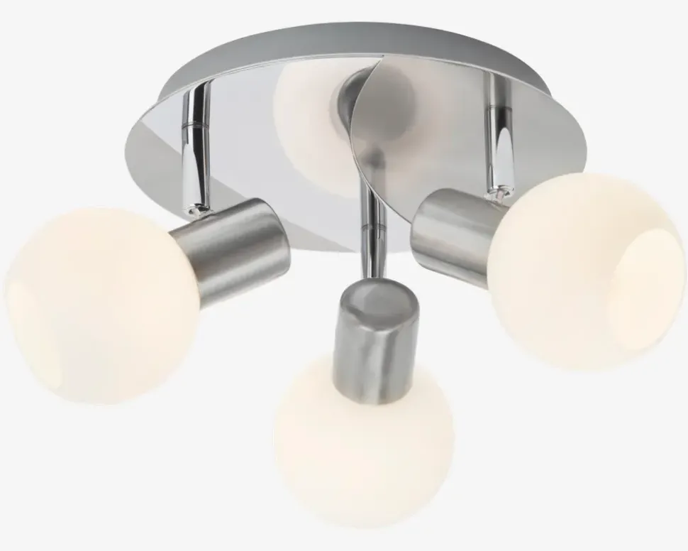 Loftspot Rondel Tiara Krom/Hvid Ø.22cm