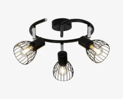 Loftspot Spiral Blacky Sort Ø.39cm