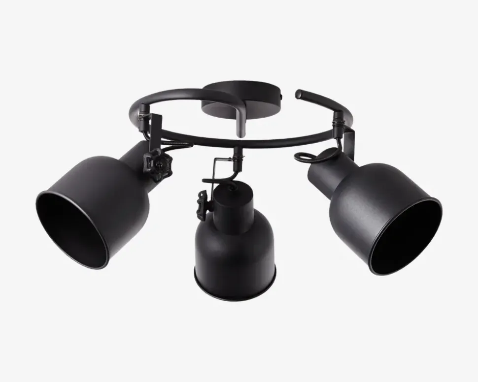 Loftspot Spiral Rolet 3 Sort/Sand Ø.51cm