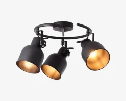 Loftspot Spiral Rolet 3 Sort/Sand Ø.51cm