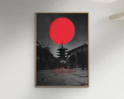 Lonely temple - Fadil Roze 30x40 cm