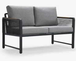 Loungesæt 4 dele Antracit/grå