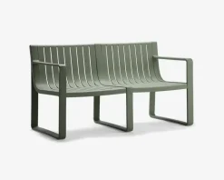 Loungesæt grøn plast 5 dele