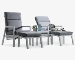 Loungesæt hvidlakeret komplet