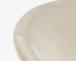 Loungestol beige/sort metalstel