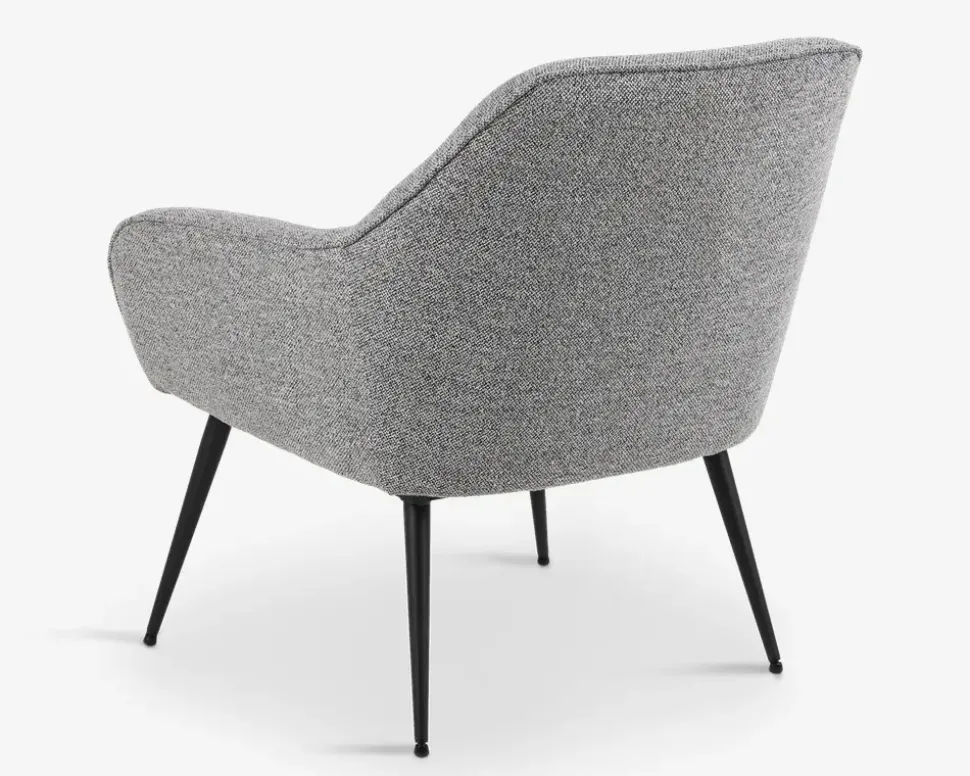 Loungestol grå møbelstof