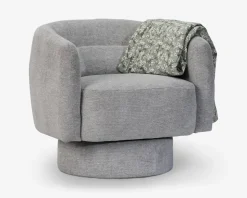 Loungestol m/drejefunktion grå/beige