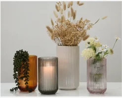 Lyngby vase glas amber H.20 cm