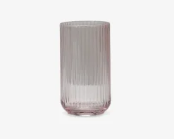 Lyngby vase glas pink H.20 cm