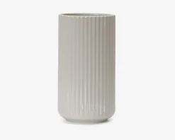 Lyngby vase porcelæn hvid H.25 cm
