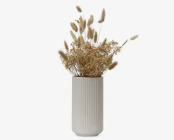 Lyngby vase porcelæn hvid H.25 cm