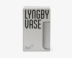 Lyngby vase porcelæn hvid H.25 cm