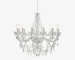 Lysekrone Imperial 12-Armet Hvid Ø.74 cm