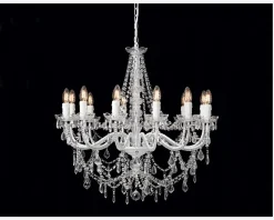 Lysekrone Imperial 12-Armet Hvid Ø.74 cm