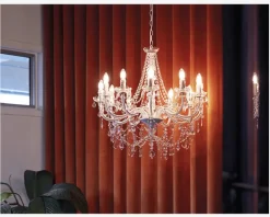 Lysekrone Imperial 12-Armet Hvid Ø.74 cm