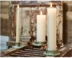 Lysestage Alu Antik Grøn Ø.10 cm