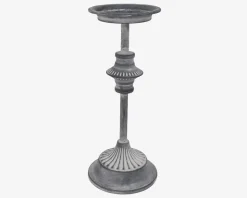 Lysestage Bloklys Grå H.30