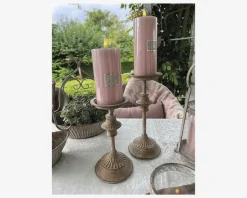 Lysestage Bloklys Sand H.24