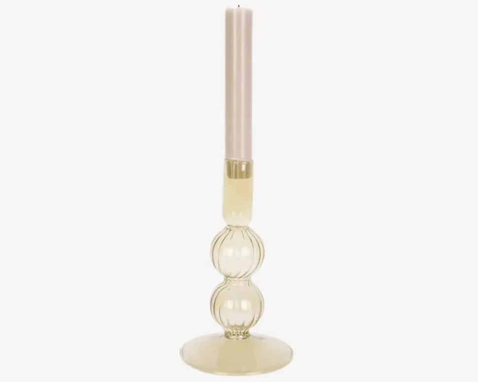 Lysestage Bubbles Mosgrøn H.16 cm