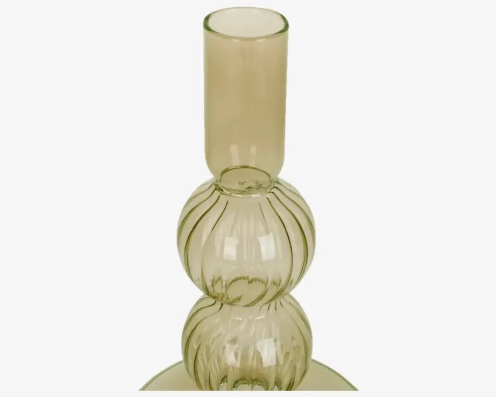 Lysestage Bubbles Mosgrøn H.16 cm