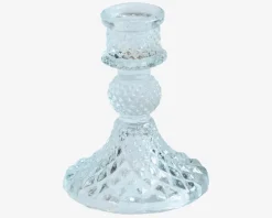 Lysestage Klar Glas H.11 cm