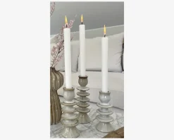 Lysestage sand H.14 cm