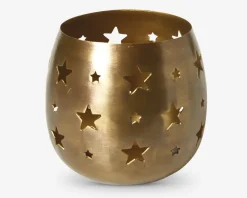 Lysestage Stjerner H.10 cm