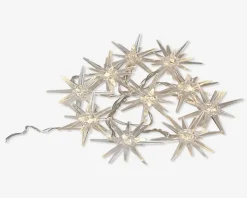 Lyskæde 10 Stjerner Klar Med Timer