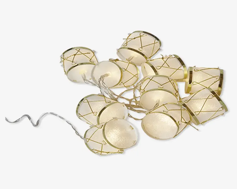 Lyskæde 10 Trommer Timer