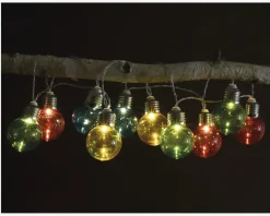 Lyskæde Med 10 Pærer Multifarvet