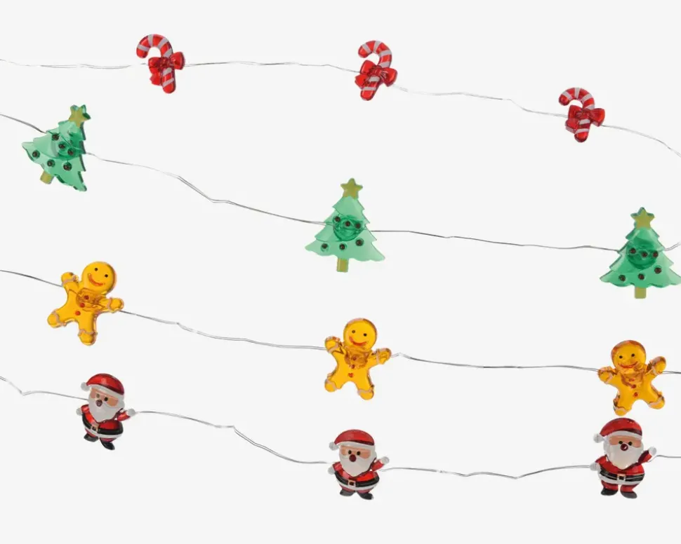 Lyskæde med figurer ass