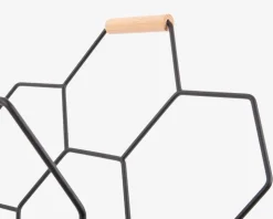 Magasinholder Honeycomb sort H.45 cm