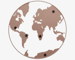 Magnettavle verden jern lyserød Ø.50 cm