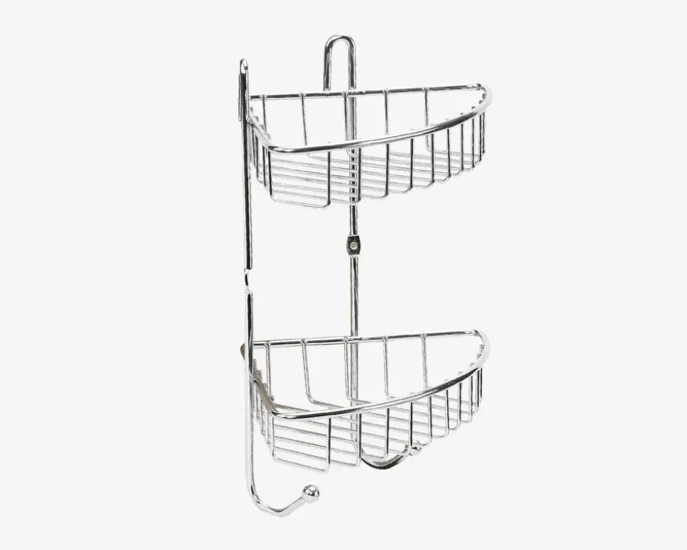 Milano Hjørnehylde Dobbeltkurv Lille