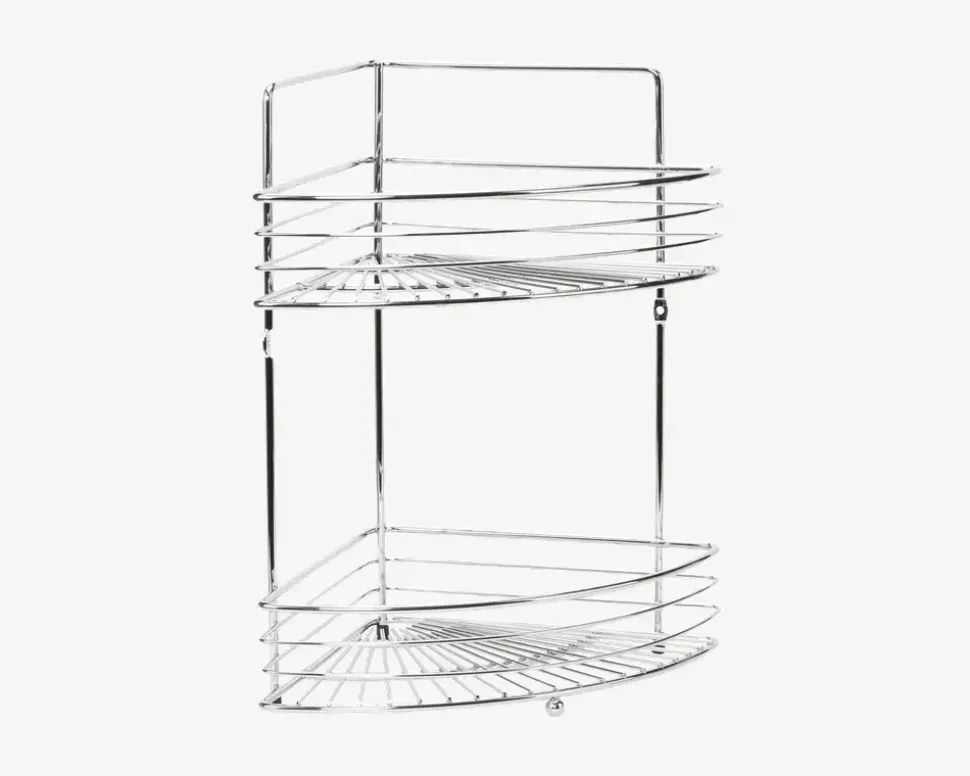 Milano Hjørnehylde Dobbeltkurv Stor