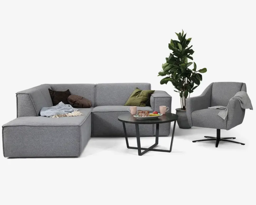 Modul med armlæn til højre Quadrato