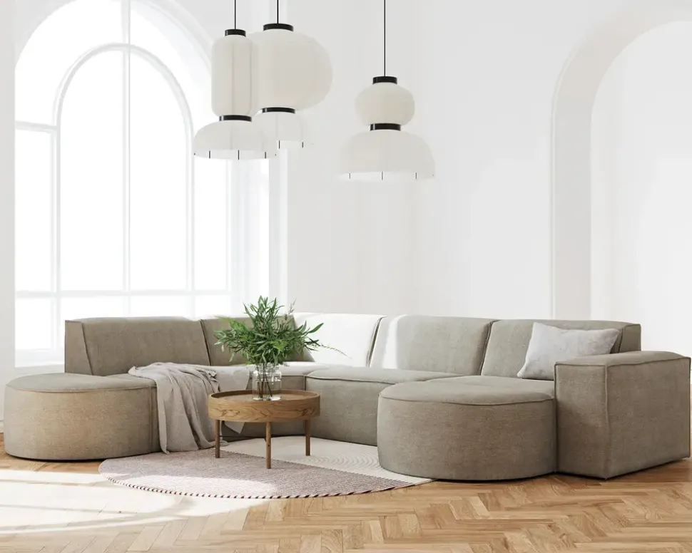 Modul med armlæn til højre Quadrato