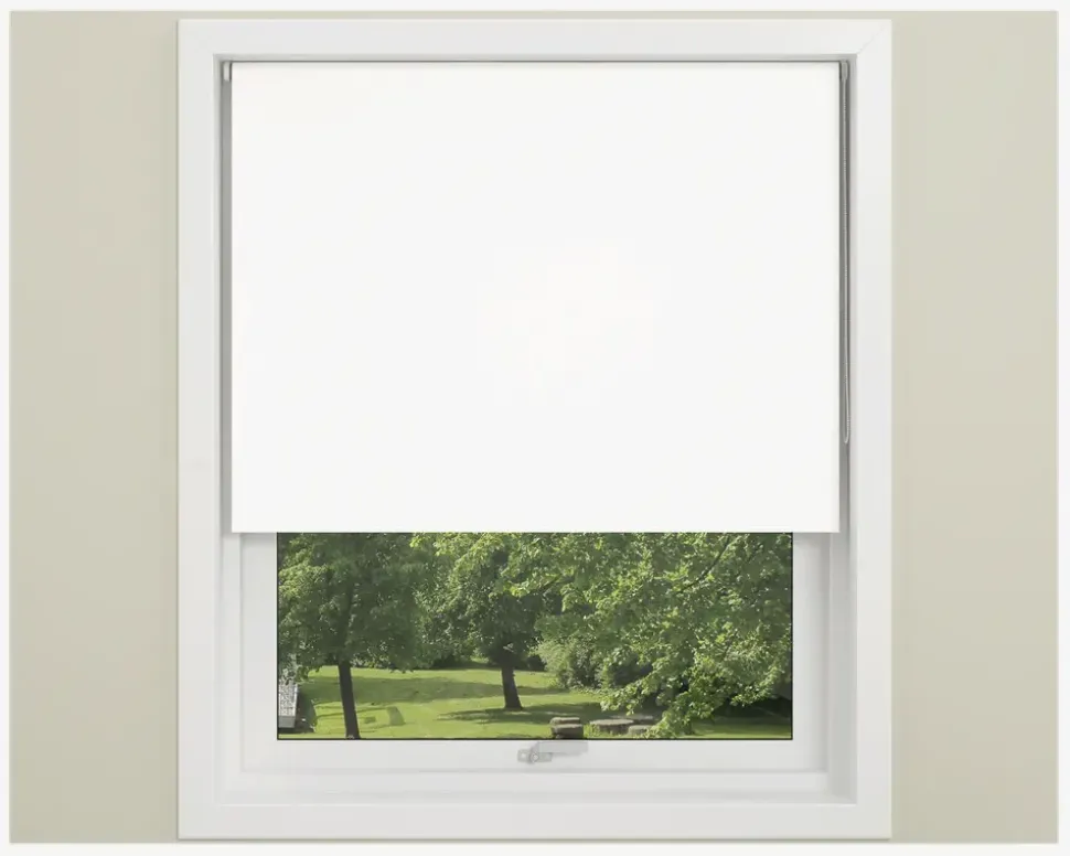 MørkL. m. Kæde Uni 140x175 cm Hvid