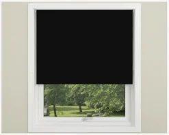 MørkL. Uni m. Kæde 80x175 cm Sort