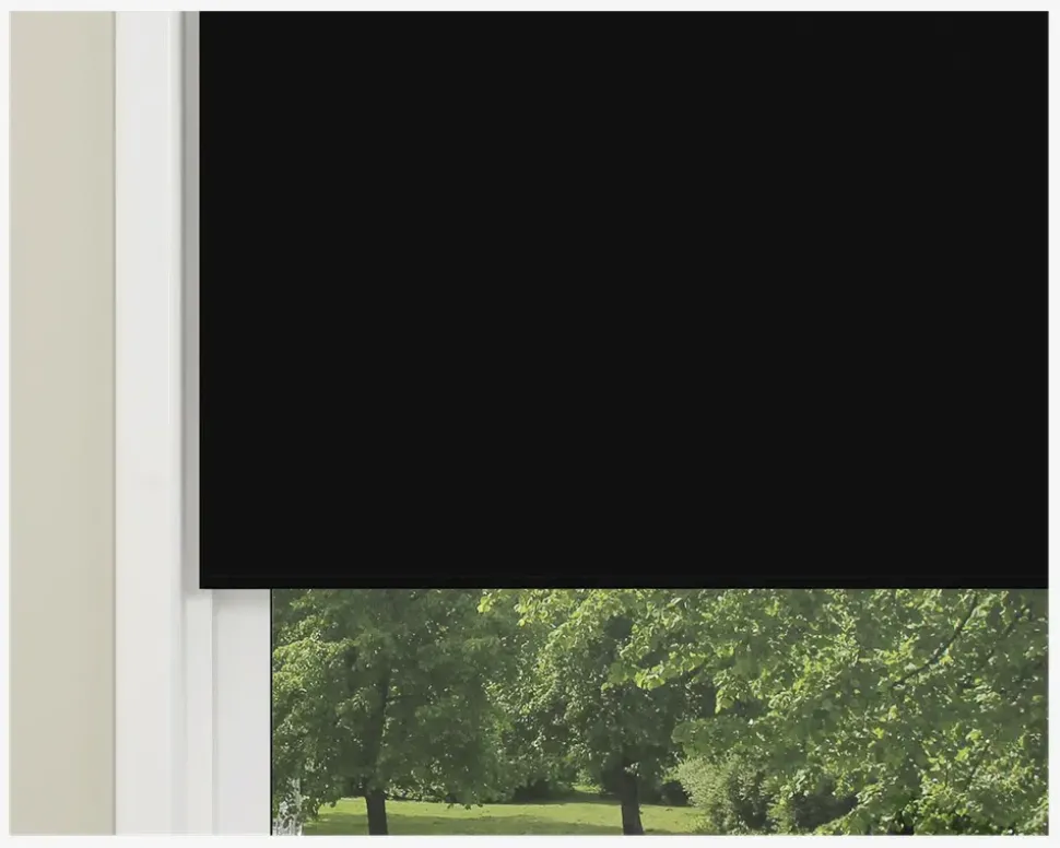 MørkL. Uni m. Kæde 90x210 cm Sort