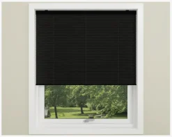 Mørk.Plisse Touch 80x160 cm Sort