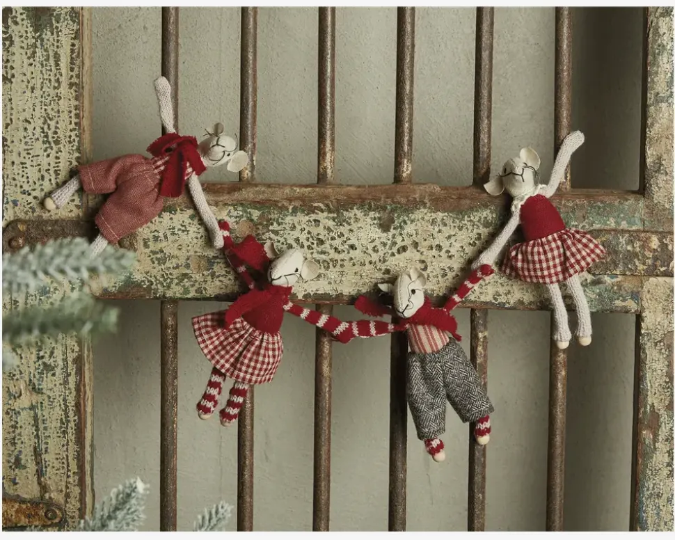 Mus M/Magnet Stof Ass. H.11cm