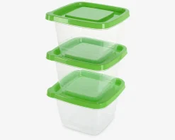 Opbevaringsboks Grønt Sæt 3 stk.