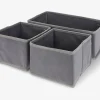 Opbevaringskasser grå 3 stk.
