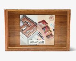 Organiserings bakke akacietræ 23x15 cm